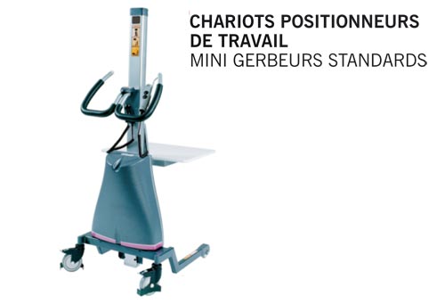 Alma division Sepm Chariots positionneurs : Mini gerbeurs standards